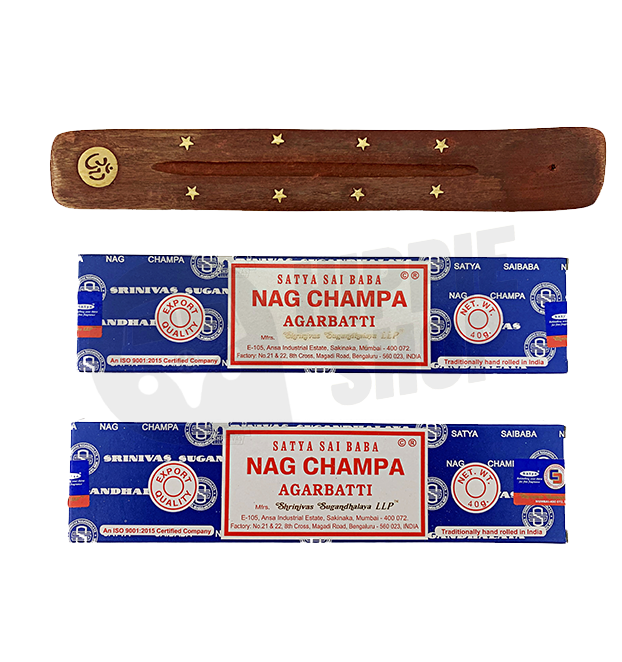 Набор благовоний Satya Nag Champa 40 г + подставка
